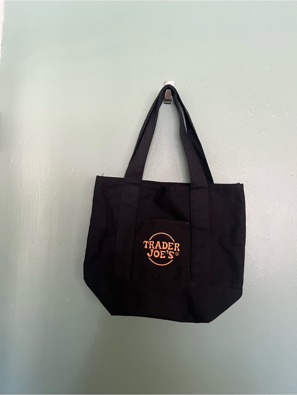 Black and Orange Trader Joe's Tote
